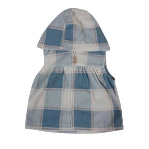 CHALECO POAR CUADRILLE CELESTE ROSA BEIGE CAPUCHA CARTERS T6M