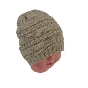 GORRO LANA BEIGE