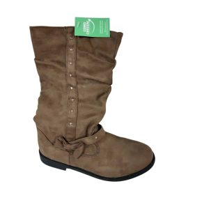 BOTAS MARRONES CAÑA ALTA TACHAS JG T32