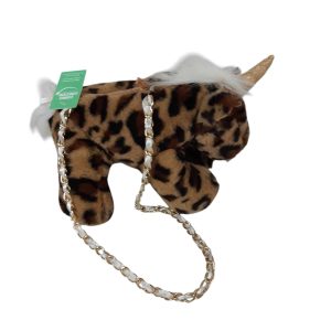CARTERA UNICORNIO MARRON ANIMAL PRINT TOBY