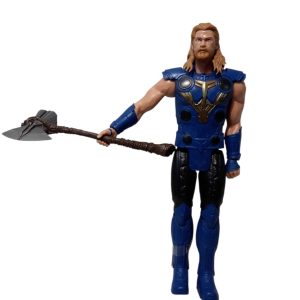 MUÑECO THOR AZUL CON ARMA