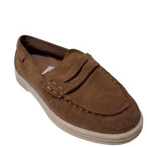 ZAPATO ESTILO MOCASIN GAMUZA BEIGE ZARA T28