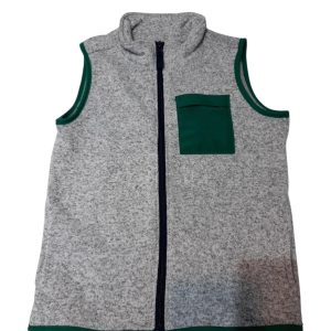CHALECO JASPEADO GRIS VERDE CARTERS T7
