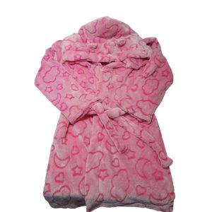 SALTO DE CAMA PELUDITO ROSADO BLANCO CAPUCHA T14/16 AP