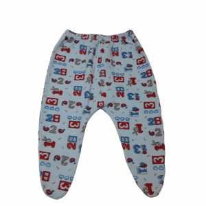 PELELE ALG CELESTE NUMEROS FRUTAS ANIMALES SIN MARCA T0/3M AP