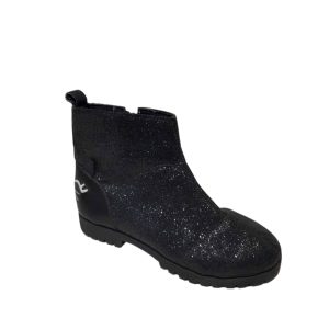 BOTAS NEGRAS BRILLANTES GATITO ATRAS POIM T28