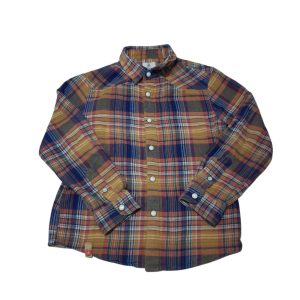 CAMISA CUADRILLE AZUL AMARILLO NARANJA VERDE HUSH PUPPIES T6