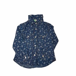 CAMISA JEAN FLORES BLANCAS MKL T2