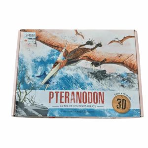 MAQUETA Y LIBRO PTERANODON LA ERA DE LOS DINOSAURIOS 3D
