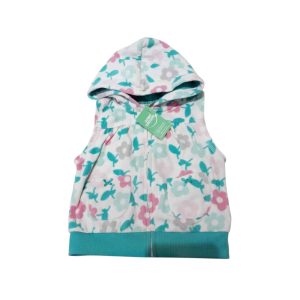 CHALECO POLAR BCO FLORES ROSA CELESTE CARTERS T12M FR