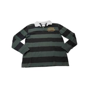 REMERA BUZO ALG VERDE RAYAS CUELLO BCO BOTONES ZARA T9 gt