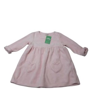 VESTIDO PIEL DURAZNO ROSA H&M T4/6M