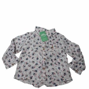CAMISA BCA FLORES ZARA T6/9M