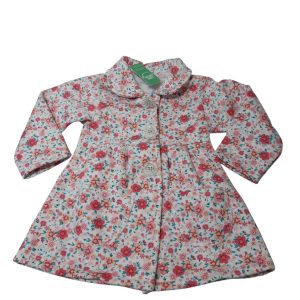 SACO ESTILO TAPADO ALG BCO FLORES ROSA INT POLAR BAUGAR T1
