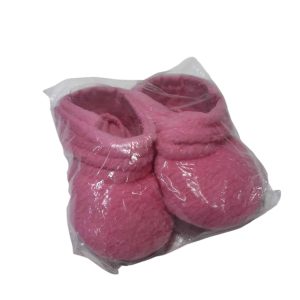 PANTUFLAS FUCSIA VELCRO NO CAMINANTE BB