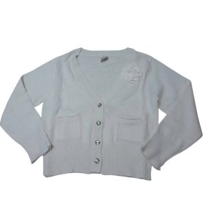 SACO TEJIDO BCO CARTERS T 4 NUEVO FLOR APLIQUE