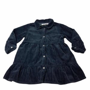 VESTIDO DE PANA AZUL M/L ZARA T12/18M