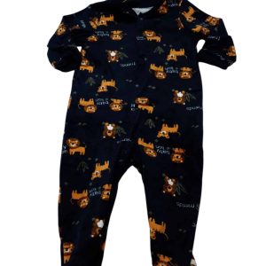PIJAMA POLAR AZUL OSOS LEONES TEDDY BOOM T9/12M