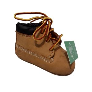 ZAPATO NOBUK MOSTAZA CORDONES AMARILLO ROJO TIMBERLAND BB
