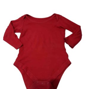 BODY ROJO LISO T6/9M AP SIN MARCA