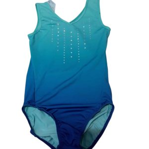 MALLA PARA BALLET O BAILE DEGRADE CELESTE BRILLOS T8/10AP SIN MARCA