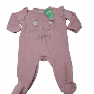 PIJAMA PIEL DURAZNO ROSA I LOVE MY MUMMY SACKS T3/6M
