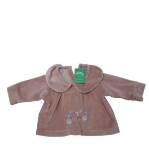 BUZO PIEL DURAZNO ROSA VIEJO CUELLO FLORES T0M