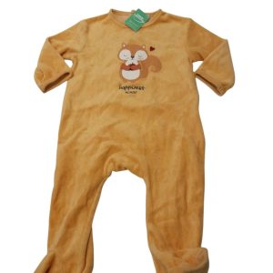 PIJAMA PIEL DURAZNO AMARILLA ZORRO HAPPINESS MOMENT KIABI T9M