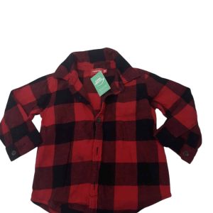 CAMISA CUADROS ROJA NEGRA PAPPOLINO T18M