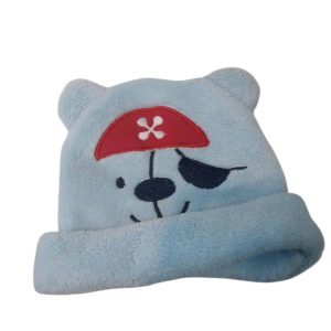 GORRO PELUDITO CELESTE OSITO PIRATA SMOOTH NONO T0/12M