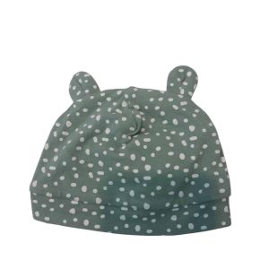 GORRO ALG VERDE PUNTOS LANCOS OREJITAS