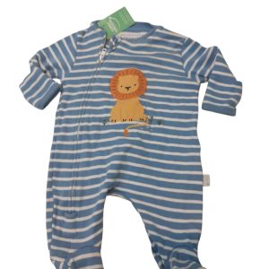 PIJAMA ALG RAYAS BCO CELESTE LEON JOJO TNB