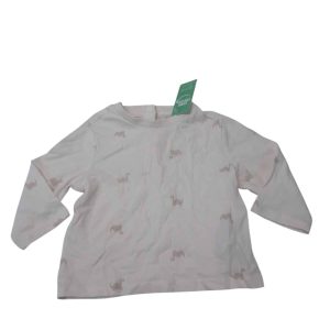 REMERA ALG BCA DINOSAURIOS BEIGE TEX BABY T6M
