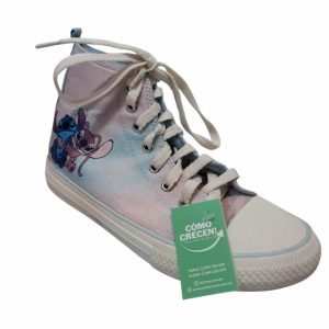 CHAMPION BOTITA CELESTE ROSADO STITCH T34