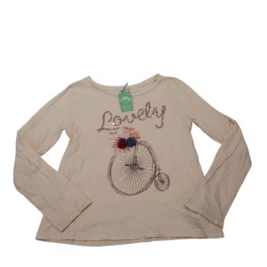 REMERA CREMITA BICICLETA LOVELY ZARA T10