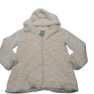 SACO PELUDITO CREMTIA FLORES LIMONADA T10