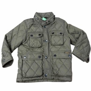 CAMPERA VERDE CAPITONEADA ZARA T4