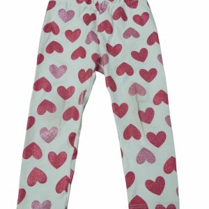 CALZA CREMITA CORAZONES BRILLOS POIM T1 R