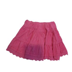 POLLERA PANA ROSADA VOLADITO BRODERIE T4 AP