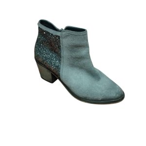 BOTAS CORTAS GRISES BRILLOS ATRAS PASQUALINI T39