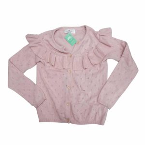 SACO TEJIDO ROSA VOLADOS ENG ATRAS H&M 8/10