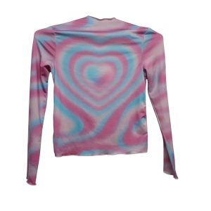 POLERA CELESTE ROSADA H&M T8/10