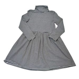 VESTIDO POLERA RAYADO NEGRO Y BCO H&M T6/8