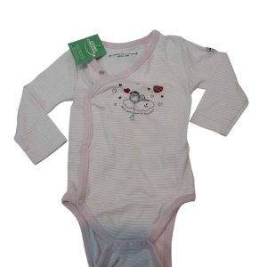 BODY ALG BCO RAYAS ROSA BEBE NUBE CORAZONES TERRE DE MARINS T6M