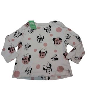 REMERA ALG BCA LUNARES ROSA MINNIE DISNET BAS T9/12M