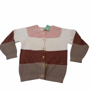 SACO HILO ROSA BCO MARRON H&M T3/4
