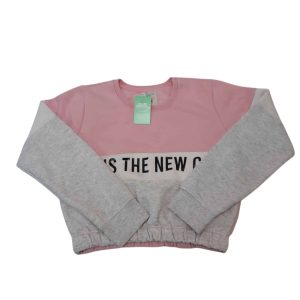 BUZO ALG ROSA BCO GRIS KIND IS THE NEW COOL FUZARKA T7/8