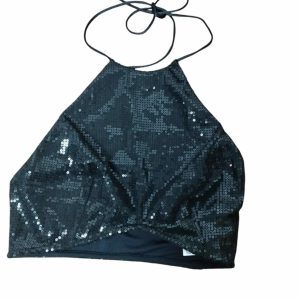 TOP NEGRO LENTEJUELAS BLUESTEEL T P