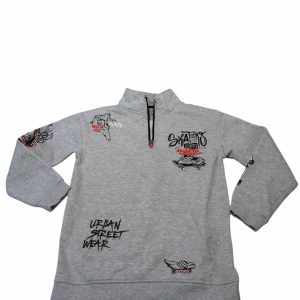 BUZO ALG GRIS MEDIO CIERRE SKATERS PRIMARK T12/13 FR