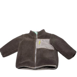 CAMPERA CORDERITO MARRON DET CORDON AMARILLO FLUO H&M T1AP